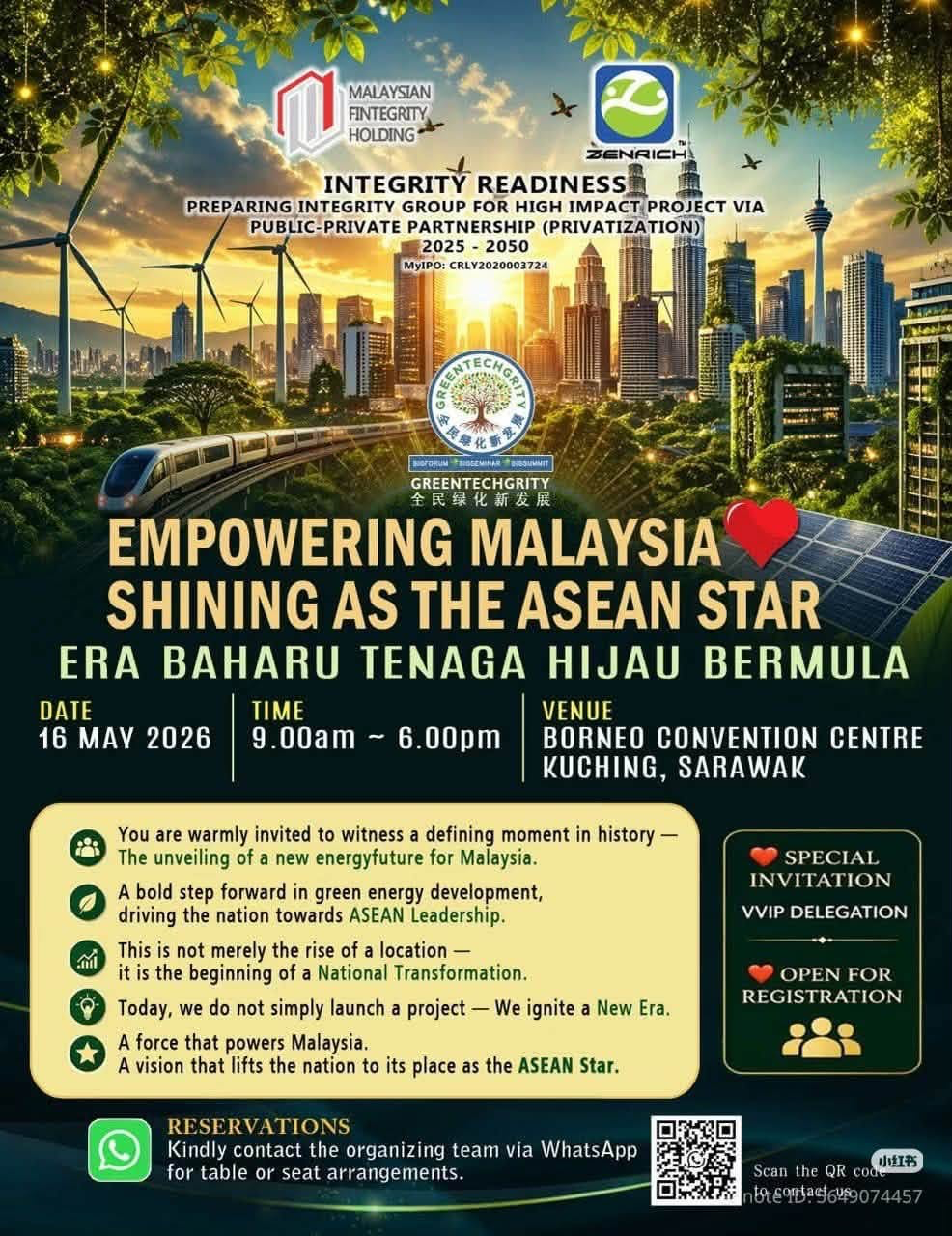Co-branded Malaysian Fintegrity Holding and Zenrich Integrity Readiness advertisement