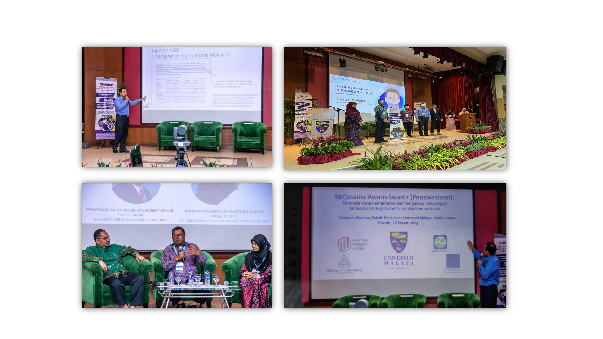 Presentation slide displaying Malaysian Fintegrity Holding and Zenrich together